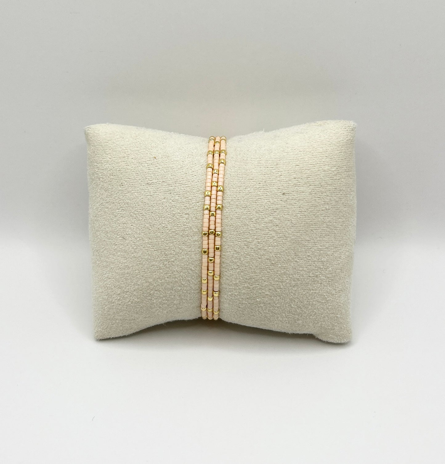 CONFETTIS Bracelets Trio - Cream & Gold