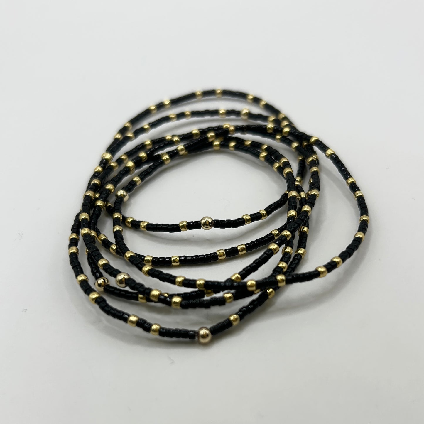 CONFETTIS Bracelets Duo - Black & Gold