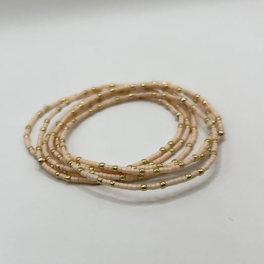 CONFETTIS Bracelets Trio - Cream & Gold